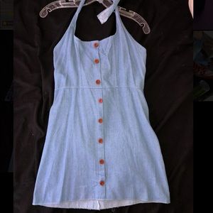 Cute denim pattern dress